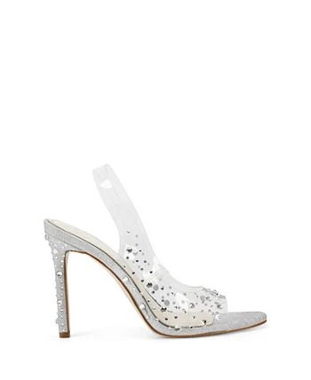 Jessica Simpson Women's Jaisey Embellished Open-Toe Vinyl Pumps 4 Jessica Simpson Women's Jaisey Embellished Open-Toe Vinyl Pumps - Image 2