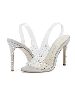 Jessica Simpson Women's Jaisey Embellished Open-Toe Vinyl Pumps 13 Jessica Simpson Women's Jaisey Embellished Open-Toe Vinyl Pumps -Sam Edelman Store 18182658 fpx