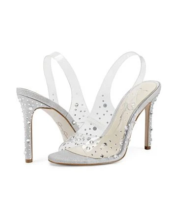 Jessica Simpson Women's Jaisey Embellished Open-Toe Vinyl Pumps 5 Jessica Simpson Women's Jaisey Embellished Open-Toe Vinyl Pumps - Image 3