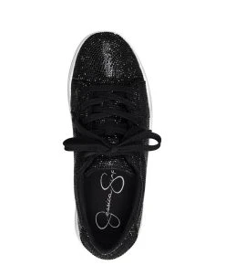 Jessica Simpson Women's Silesta Embellished Lace-Up Sneakers -Sam Edelman Store 18818383 fpx