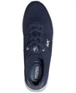 Michael Kors Women's Monique Knit Trainer Lace-Up Retro Running Sneakers -Sam Edelman Store 19320845 fpx