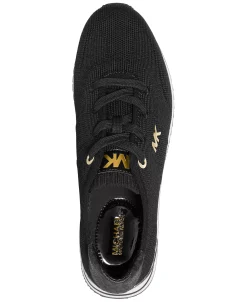 Michael Kors Women's Monique Knit Trainer Lace-Up Retro Running Sneakers -Sam Edelman Store 19320857 fpx
