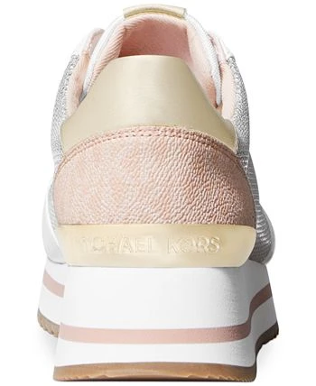 Michael Kors Women's Monique Knit Trainer Lace-Up Sneakers 5 Michael Kors Women's Monique Knit Trainer Lace-Up Sneakers - Image 3