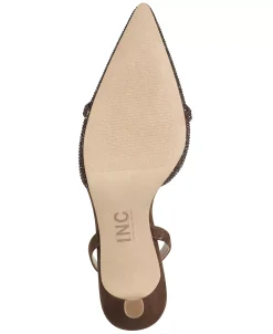 INC International Concepts Women's Gelsey Slingback Kitten-Heel Pumps, Created For Macy's -Sam Edelman Store 22176640 fpx