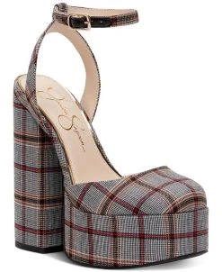 Jessica Simpson Women's Skilla Block-Heel Platform Pumps