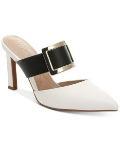 Alfani Women's Sima Two-Piece Buckle Mules, Created For Macy's