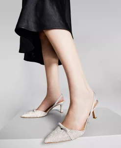 INC International Concepts Women's Gelsey Slingback Kitten-Heel Pumps, Created For Macy's -Sam Edelman Store 22514921 fpx