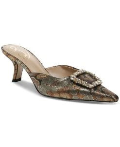 Sam Edelman Women's Brit Embellished-Buckle Dress Mules