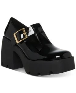 Steve Madden Women's Paloma Mary Jane Lug-Platform Pumps