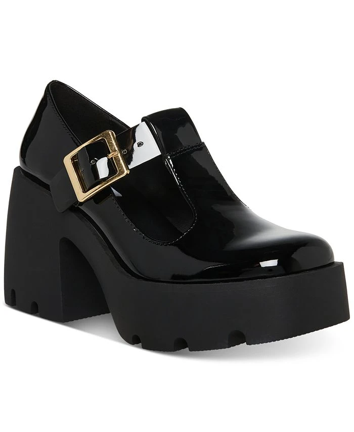 Steve Madden Women's Paloma Mary Jane Lug-Platform Pumps 3 Steve Madden Women's Paloma Mary Jane Lug-Platform Pumps