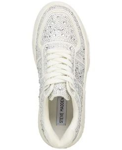 Steve Madden Women's Sonic Rhinestone Lace-Up Sneakers -Sam Edelman Store 23057481 fpx