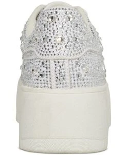 Steve Madden Women's Rockaway Rhinestone Lace-Up Platform Sneakers -Sam Edelman Store 23286942 fpx