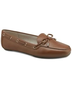 Charter Club Davinaa Lace-Up Loafer Flats, Created For Macy's