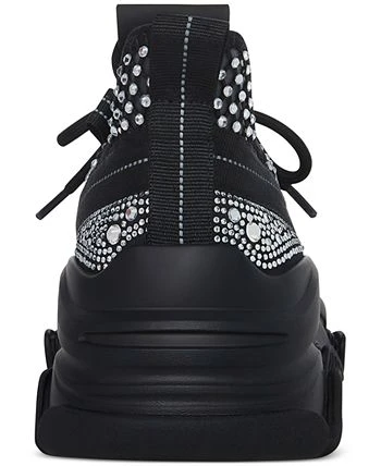 Steve Madden Women's Phantom Rhinestone Mesh Chunky Lace-Up Sneakers 5 Steve Madden Women's Phantom Rhinestone Mesh Chunky Lace-Up Sneakers - Image 3