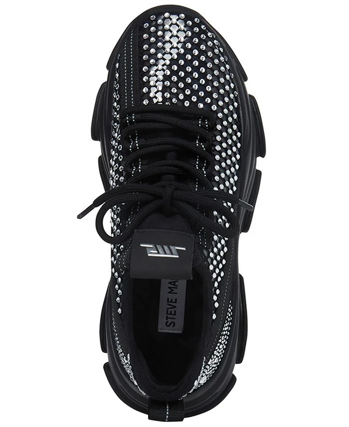 Steve Madden Women's Phantom Rhinestone Mesh Chunky Lace-Up Sneakers 6 Steve Madden Women's Phantom Rhinestone Mesh Chunky Lace-Up Sneakers - Image 4