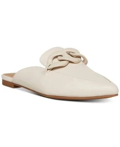 Steve Madden Women's Fleur Tailored Chain Mule Loafer Flats