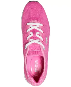 Michael Kors Women's Monique Knit Trainer Lace-Up Retro Running Sneakers -Sam Edelman Store 23731986 fpx