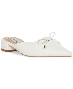 Steve Madden Women's Lyme Pointed-Toe Block-Heel Mule Flats
