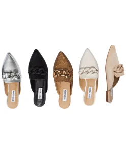 Steve Madden Women's Fleur Tailored Chain Mule Loafer Flats -Sam Edelman Store 23900708 fpx